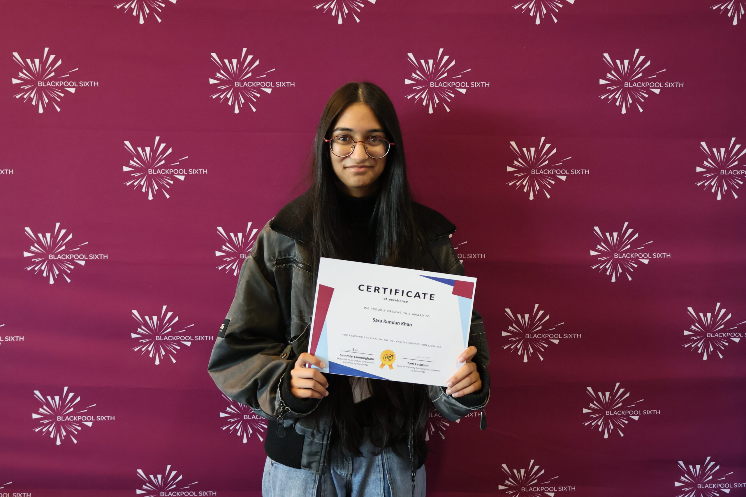 Sara Kundan Khan wins Cambridge HE+ competiion